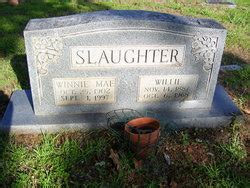 Willie Slaughter 1887 1968 Mémorial Find a Grave