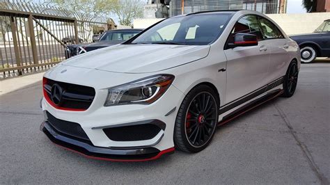 Mercedes Cla45 Amg Matte Black Grill And Matte Red Grill Rim Vinyl Wrap Custom Car Mercedes Benz