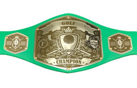 Golf Championship Belt 2.0 - Custom Text – Undisputed Belts