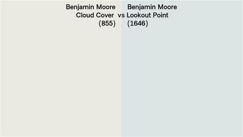 Benjamin Moore Cloud Cover Vs Lookout Point Side By Side Comparison