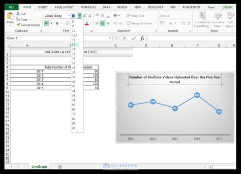 How to Make a Single Line Graph in Excel (A Short Way) - ExcelDemy