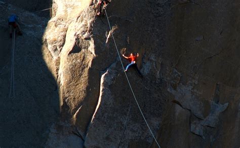 Two Free Climbers Reach Summit Of El Capitans 3000 Foot Granite Wall