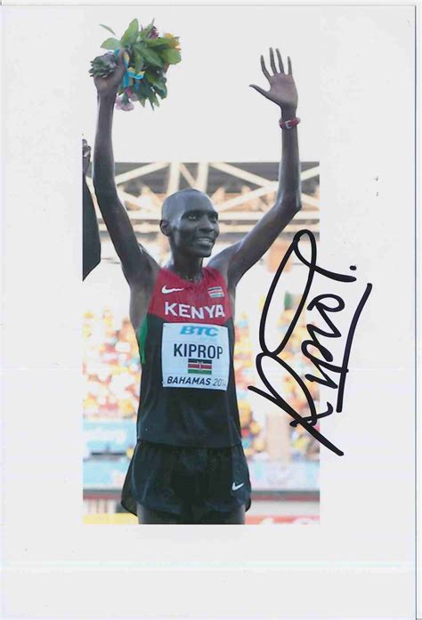 Kelocks Autogramme Kiprop Kenia Leichtathletik Autogramm Foto