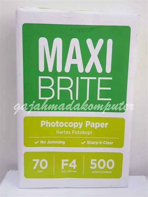 Jual Kertas Fotokopi Hvs F Gr Gsm Gsm Gram Maxi Brite Di