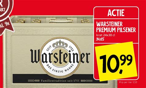 Warsteiner Krat Bier Folder Aanbieding Bij Jan Linders Details