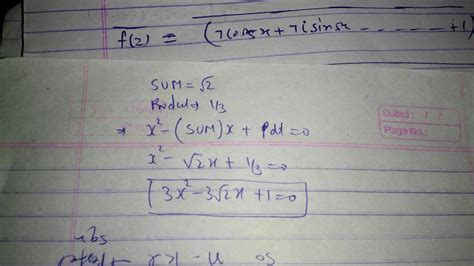 Find A Quadratic Polynomial Each With The Given Numbers As The And