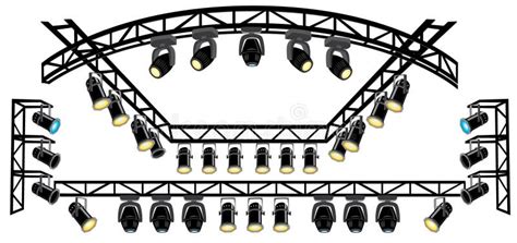 Stage Spotlight On Truss Stock Vector Illustration Of Light 13717586