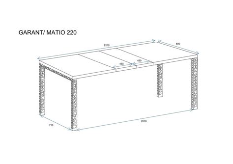 Stół rozkładany GARANT 130 220 x80 dąb artisan na metalowych nogach