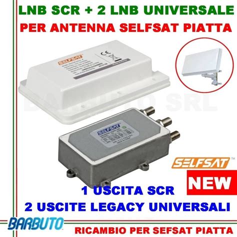 Lnb Convertitore Scr Uscite Universali Per Antenna Parabola Selfsat