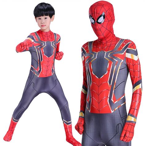 Gold Iron Costume Superhero Cosplay Zentai Suit Men Homecoming Bodysuit