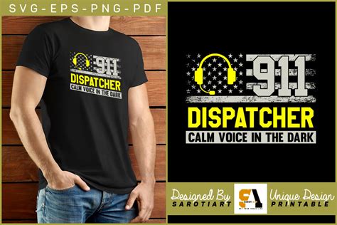 911 Dispatcher Calm Voice Usa Flag Shirt Graphic By Sarotiart · Creative Fabrica