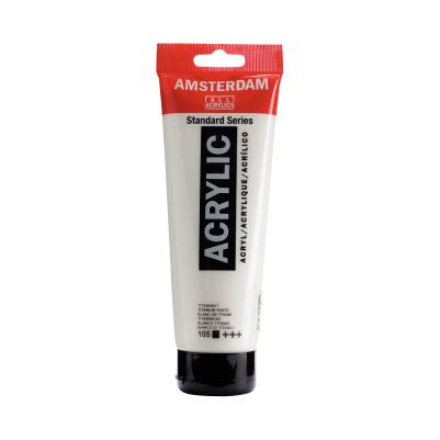 Titanium White Amsterdam Acrylic Paint Ml Hillcrest Art Supplies