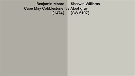 Benjamin Moore Cape May Cobblestone Vs Sherwin Williams Aloof