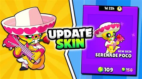 Buying New Update Serenade Poco Skin Gameplay In Brawl Stars High