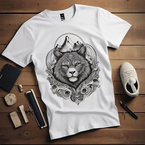 Tshirt mockup design with realistic white tshirt front mockup | Premium AI-generated image