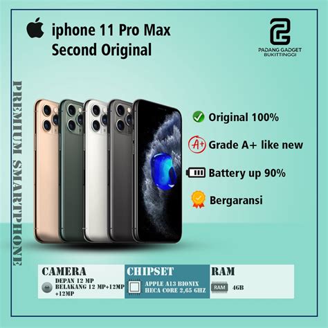 Jual Apple Iphone Pro Max Gb Second Original Fullset Hp Bekas