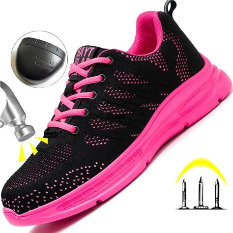 Chaussures De S Curit En Acier Pour Femme Baskets Respirantes Et L G