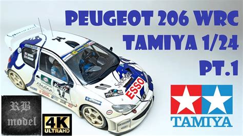 PEUGEOT 206 WRC TAMIYA 1 24 FULL VIDEO BUILD YouTube