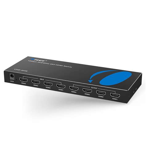 OREI HDMI Matrix 4x4 4K Switcher Splitter 4 Input 4 Output Switch