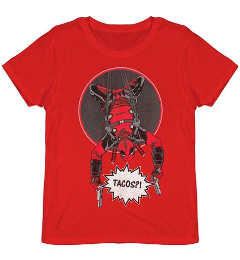 Loot Crate Marvel Deadpool Tacos T Shirt Licensed Brand New