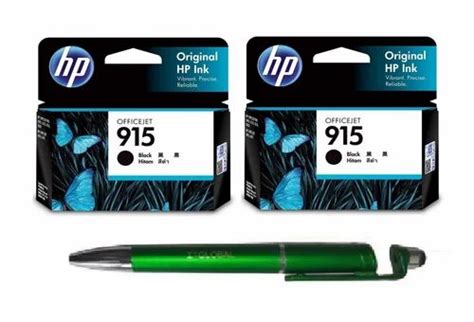 HP 915 Black Ink Cartridge 2 Pcs Bundle With ITGLOBAL Brand 3 In 1