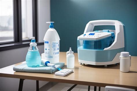 Premium AI Image | Disinfection equipment on table