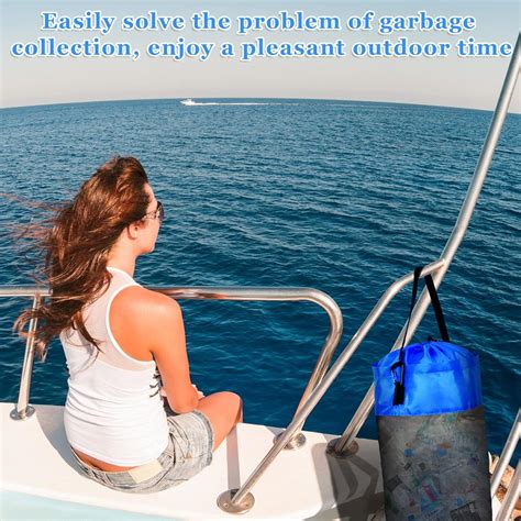 5 Pack Portable Boat Trash Bags Reusable Mesh Can Storage Container