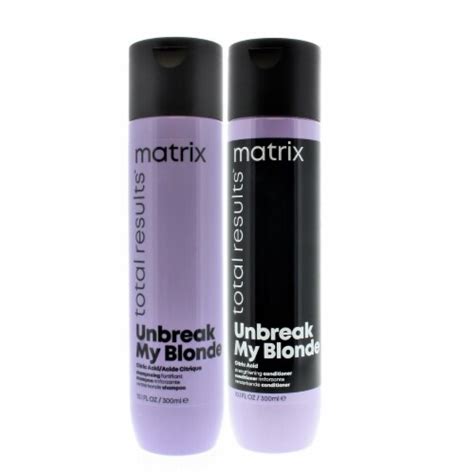 Matrix Total Results Unbreak My Blonde Citric Acid Shampoo And Conditioner Oz Ml Set