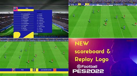 New Scoreboard Replay Logo 2022 For PES 2017 Season 2022 Last