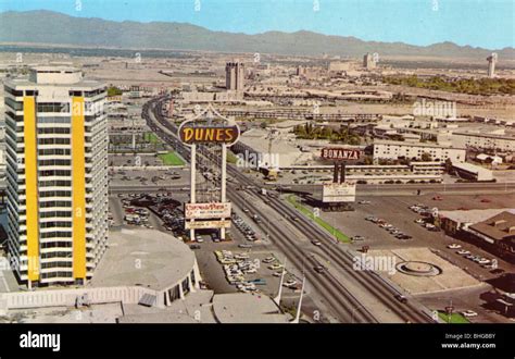 The Dunes Hotel and the Strip, Las Vegas, Nevada, USA, 1967. Artist ...