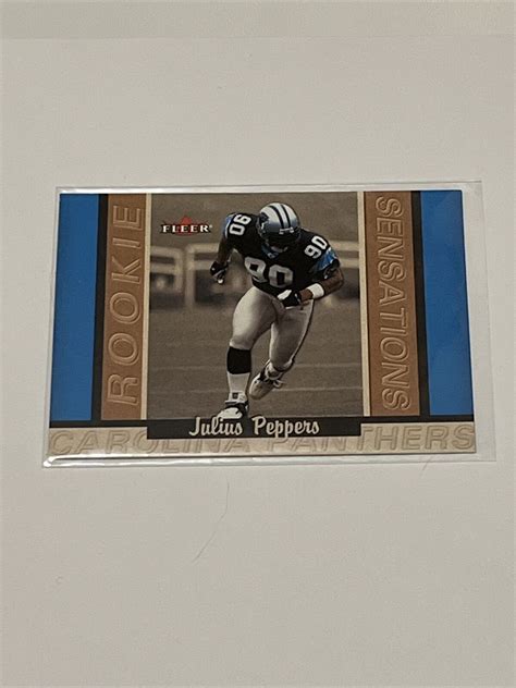 2002 Fleer Tradition Rookie Sensations 1250 Julius Peppers 13RS