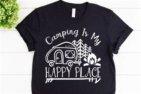 Happy Camping Svg Design For Adventure Handcraft By Cuttingsvg