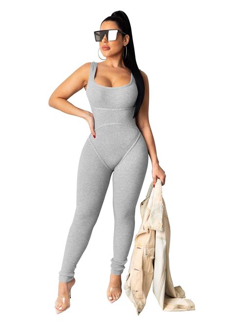 Ribbed Knit Criss Cross Backless Cami Unitard Jumpsuit Artofit