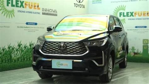 In Pics Toyota Innova Hycross Flex Fuel Mpv World S First Car That