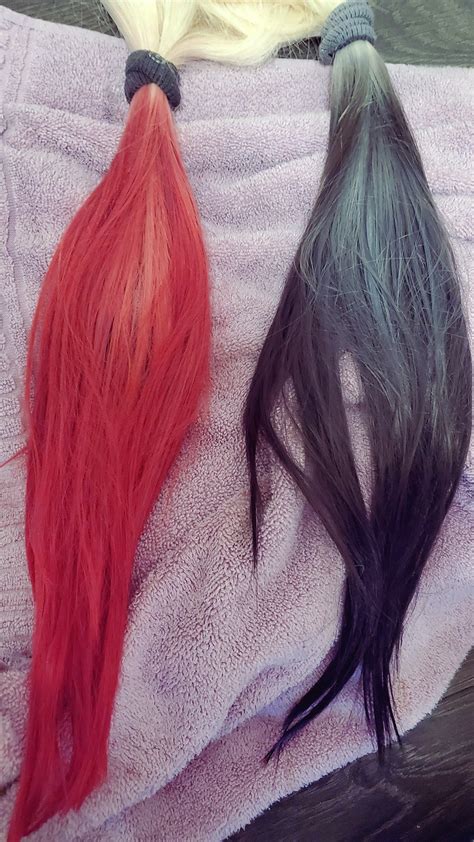 How To Dye A Synthetic Wig Harley Quinn Pigtails Cosplayerjourney