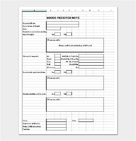 Goods Received Note Grn What To Include With Examples