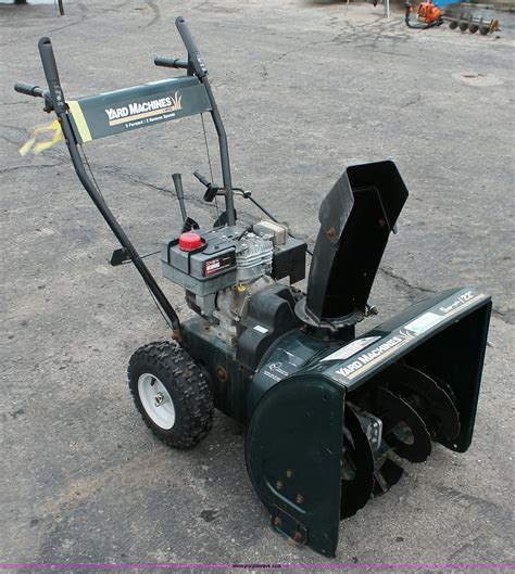 MTD Yard Machines Snow Blower Item AH9182 Selling At SOLD May 1