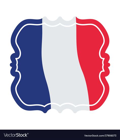 French Stamp Representation Royalty Free Vector Image