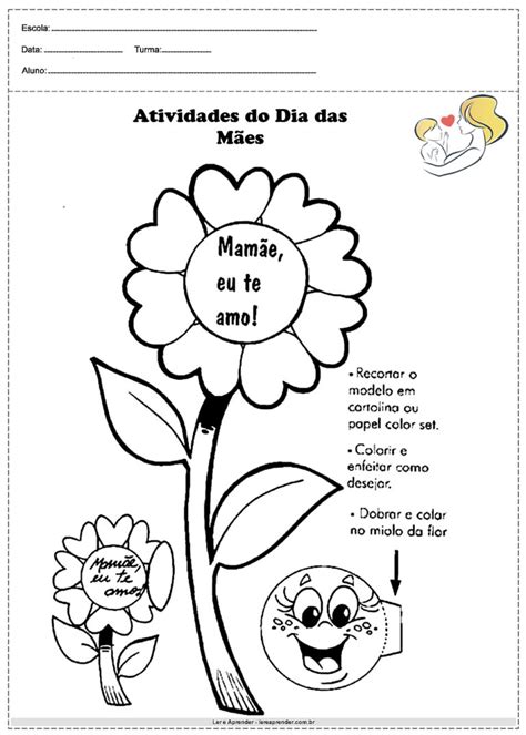 Atividades do Dia das Mães para Educação Infantil Para imprimir