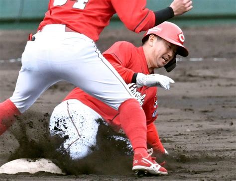 広島・中村健人 シート打撃で連続適時打＆二盗 ポスト誠也名乗り！広島カープ野球デイリースポーツ Online