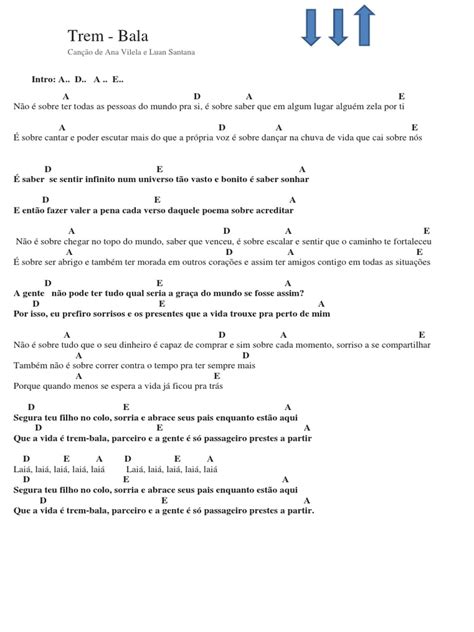 Letra Da Musica Trem Bala Para Imprimir - Análise da letra da música "Trem-Bala | PDF