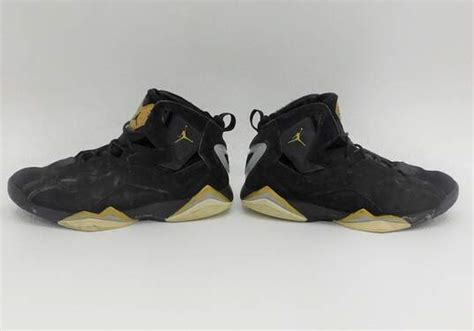 Buy The Jordan True Flight Black Metallic Gold Mens Shoe Size 11 Goodwillfinds