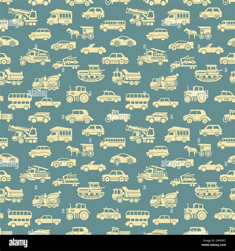 Seamless Car Pattern Royalty Free Vector Image Stock Vector Image Art