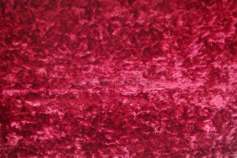 Background Of Red Crushed Vintage Velvet Fabric Texture Stock Image