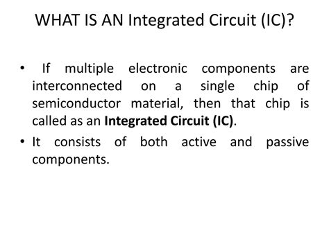 LINEAR INTEGRATED CIRCUITS PPT