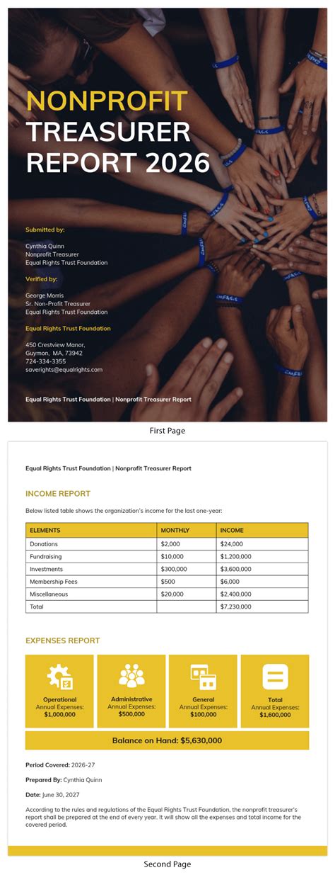 Treasurers Report Agm Template Atlanticcityaquarium