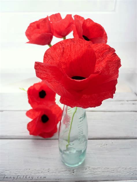 Poppies Paper Flowers · How To Make A Bouquet · Papercraft On Cut Out Keep