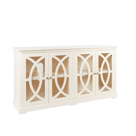 Allen Roth Modern Antique White Satin Pantone 11 0103 Tpg Console Table In The Console