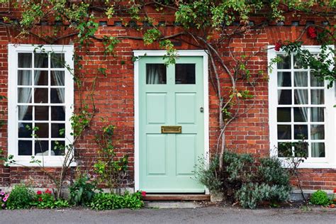 Gorgeous Front Door Colors For A Red Brick House In