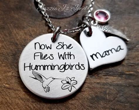 Hummingbird Jewelry Now She Flies With Hummingbirds Necklace